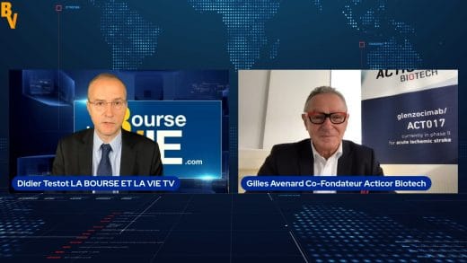 Gilles Avenard Directeur Général Acticor Biotech et co-fondateur, avec Didier Testot LA BOURSE ET LA VIE TV (Tous droits réservés 2021)